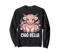 Ciao Bella Highland Cow Cute Cow Italian Sweatshirt