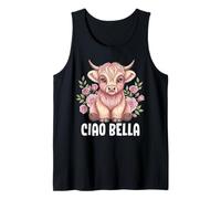 Ciao Bella Highland Cow Cute Cow Italian Tank Top