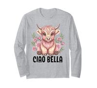 Ciao Bella Highland Cow Italian Long Sleeve T-Shirt