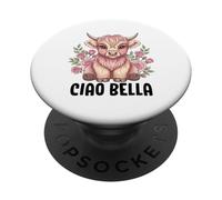 Ciao Bella Highland Cow Italian PopSockets Adhesive PopGrip