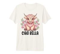 Ciao Bella Highland Cow Italian Premium T-Shirt