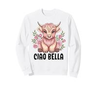 Ciao Bella Highland Cow Italian Sweatshirt