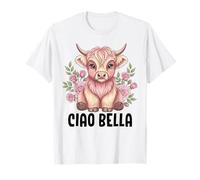 Ciao Bella Highland Cow Italian T-Shirt
