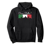 Ciao Bella Italia Italian Flag Pullover Hoodie