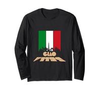 Ciao Bella Italian Flag City Skyline Urban Design Long Sleeve T-Shirt
