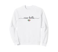 Ciao Bella Italian Flag Heart Design Italy Souvenir Sweatshirt