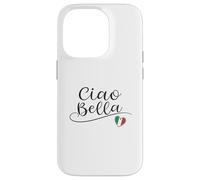 Ciao Bella Italian Flag Heart Italy Design Souvenir Case for iPhone 14 Pro