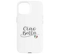 Ciao Bella Italian Flag Heart Italy Design Souvenir Case for iPhone 15