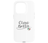 Ciao Bella Italian Flag Heart Italy Design Souvenir Case for iPhone 15 Pro