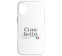 Ciao Bella Italian Flag Heart Italy Design Souvenir Case for iPhone 16 Plus