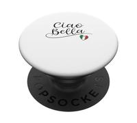 Ciao Bella Italian Flag Heart Italy Design Souvenir PopSockets Adhesive PopGrip