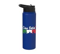 Ciao Bella Italian Flag Italy Stainless Steel Insulated Water Bottle