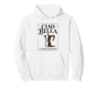 Ciao Bella Italian Moka Vintage Coffee Art Pullover Hoodie