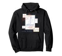 Ciao Bella Italian Seaside Stamps Vintge Tourist Destination Pullover Hoodie