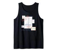 Ciao Bella Italian Seaside Stamps Vintge Tourist Destination Tank Top