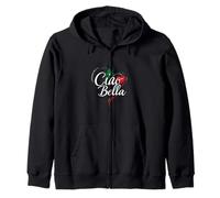 Ciao Bella Italian Typography Zip Hoodie
