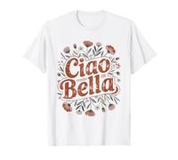 Ciao Bella Italy Aesthetic Retro Minimal Garden Style T-Shirt