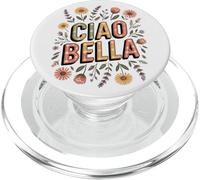 Ciao Bella Italy Floral Retro Minimalist Garden Lover Flower PopSockets PopGrip for MagSafe