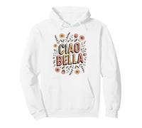Ciao Bella Italy Floral Retro Minimalist Garden Lover Flower Pullover Hoodie