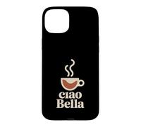 Ciao Bella Italy Minimal Coffee Art Case for iPhone 15 Plus