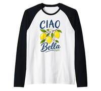 Ciao Bella Lemon Branch Italia Raglan Baseball Tee