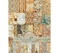 Ciao Bella Mixed Media Book A4 Maxi - 39 Patterns Pages +11 Ephemera Pages (Journey Ahead)