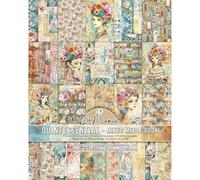 Ciao Bella Mixed Media Book A4 Maxi - 39 Patterns Pages +11 Ephemera Pages (Quintessential)