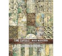 Ciao Bella Mixed Media Book A4 Maxi - 39 Patterns Pages +11 Ephemera Pages (Time Capsule)