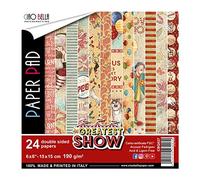 CIAO BELLA PAPER 6X6 24/PK, The Greatest Show, 12 Designs/2 Each, One Size