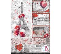 Ciao Bella Paris je T'Aime A4 Creative Decorative Pad