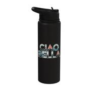 Ciao Bella Retro City Stainless Steel Insulated Water Bottle