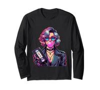 Ciao Bella Retro Pop Culture Design 80s Synthwave Style Long Sleeve T-Shirt