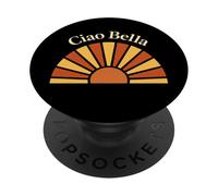 Ciao Bella Retro Sunset Italian Phrase PopSockets Adhesive PopGrip