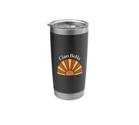 Ciao Bella Retro Sunset Italian Phrase Stainless Steel Insulated Tumbler
