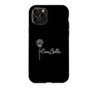 Ciao Bella Rose Line Art Italian Phrase Case for iPhone 11 Pro