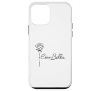 Ciao Bella Rose Minimal Line Art Italian Phrase Case for iPhone 12 mini