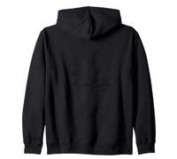 Ciao Bella Rose Minimal Line Art Italian Phrase Zip Hoodie