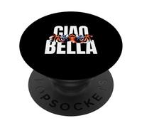 CIAO BELLA Tiger Eye Fierce Italian Graphic Art Design PopSockets Adhesive PopGrip