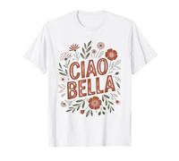 Ciao Bella Vintage Italy Floral Minimalist Food Lover Tee T-Shirt