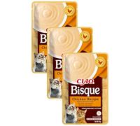 Ciao Bisque by INABA Cat Treat - Chicken - 3 Pack (40g total) / Moist Cat Treat, Delicious & Healthy Snack, Puree Food Topper, Side Dish, Complement, Natural, Grain Free