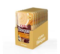 Ciao Bisque by INABA Wet Cat Food - Chicken - 12 Packs (480g total) / Moist Treat, Delicious & Healthy Snack, Puree Food Topper, Side Dish, Complement, Natural, Grain Free, Wet Cat Food