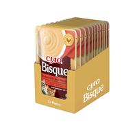 Ciao Bisque by INABA Wet Cat Food - Chicken with Beef - 12 Packs (480g total) / Moist Treat, Delicious & Healthy Snack, Puree Food Topper, Side Dish, Complement, Natural, Grain Free, Wet Cat Food