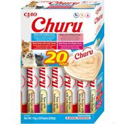 Churu by INABA Cat Treat - Tuna Seafood Variety Box - 1 Pack (20 x 14g total) / Soft & Creamy Cat Treat, Delicious & Healthy Snack, Purée Food Topper, Natural, Grain Free