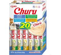 Churu by INABA Cat Treat - Tuna Variety Box - 1 Pack (20 x 14g total) / Soft & Creamy Cat Treat, Delicious & Healthy Snack, Purée Food Topper, Natural, Grain Free