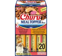 Churu Meal Toppers by INABA Cat Treat - Chicken Variety Box - 1 Pack (20x 14g) / Soft & Creamy, Delicious & Healthy Purée Food Topper, Natural, Grain Free