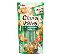 Churu Chicken and Tuna Recipe Cat Bites - 3 x 10g