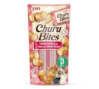 Churu Chicken and Tuna with Salmon Recipe Cat Bites - 3 x 10g