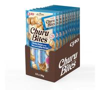 Ciao Churu Bites by INABA Cat Treat - Chicken, Tuna & Scallop Flavour 12 Pack (36 x 10g) / Crispy Pouches with Creamy Filling, Delicious & Healthy Snack for Cats, Hand Feeding, Natural, Grain Free