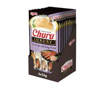 Ciao Churu Luxury Sticks by INABA Cat Treat - Tuna with King Prawn Recipe (48 x 14g) / Soft & Creamy Luxury Cat Treat, Delicious & Healthy Snack, Purée Food Topper, Pill Assist, Natural, Grain Free