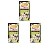 Ciao Churu Luxury Sticks by INABA Cat Treat - Tuna with Sole Fish Recipe (4 x 14g) / Soft & Creamy Luxury Cat Treat, Delicious & Healthy Snack, Purée Food Topper, Pill Assist, Natural, Grain Free